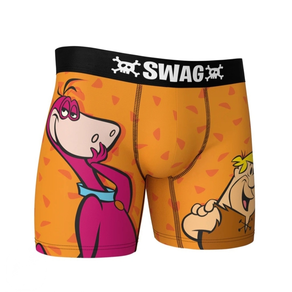 NWT! SWAG Flinstones Orange Boxer Brief